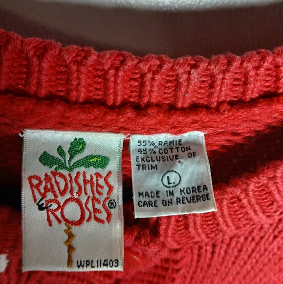 Radishes‎ & Roses Festive Red Cardigan - Picture 3 of 15